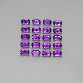 Violeta vívido Amatista Gema - 0.2ct Forma ovalada (ID: 356817)