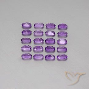 Amethyst Gemstones in 5.1 x 3.1 mm Size for Sale, Amethyst Stones in Purplish Violet Color