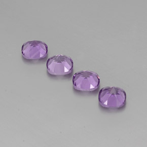 Amethyst Gemstone in 6.2 x 6.1 mm Size for Sale, Amethyst Stone in Violet Color