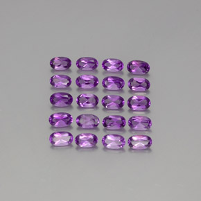 Medium Purplish Violet Аметист Камень - 0.2ct Фасетный Овал (ID: 356947)