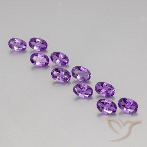 3.88ctw Natural Purplish Violet Amethyst, Oval, VVS-VS