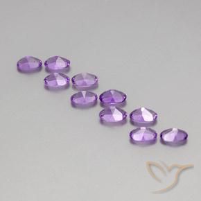 Amethyst Gemstones in 6 x 4 mm (calibrated) Size for Sale, Amethyst Stones in Purplish Violet Color