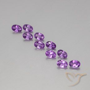 4.07 ct Oval Cut Amethyst, 6 x 4.1 mm From Brazil, Photo A