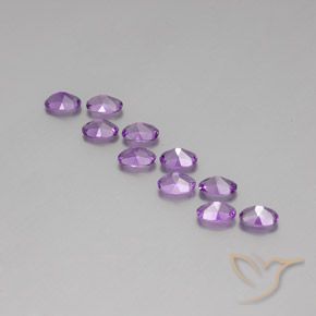 Amethyst Gemstones in 6 x 4 mm (calibrated) Size for Sale, Amethyst Stones in Pinkish Violet Color