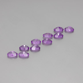 Amethyst Gemstones in 6 x 4 mm (calibrated) Size for Sale, Amethyst Stones in Deep Purplish Violet Color