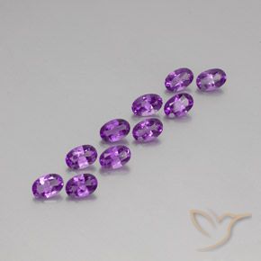 4.09ctw Natural Medium Purplish Violet Amethyst, Oval, VVS-VS