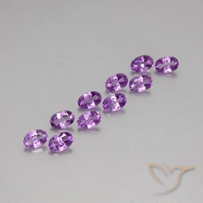 4.00ctw Natural Purplish Violet Amethyst, Oval, VS