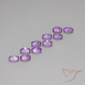 Amethyst Gemstones in 6 x 4 mm (calibrated) Size for Sale, Amethyst Stones in Purplish Violet Color