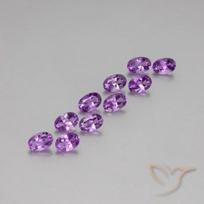 4.07ctw Natural Deep Purplish Violet Amethyst, Oval, VVS-VS