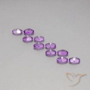 Amethyst Gemstones in 6 x 4 mm (calibrated) Size for Sale, Amethyst Stones in Deep Purplish Violet Color