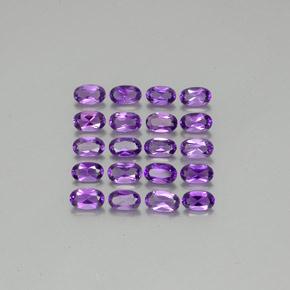 Vivid Violet Аметист Камень - 0.2ct Фасетный Овал (ID: 357042)