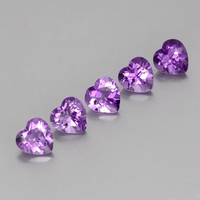 0.7ct Heart Facet Violet Amethyst for sale thumb image of 0.7ct Heart Facet Violet Amethyst (ID: 357092)
