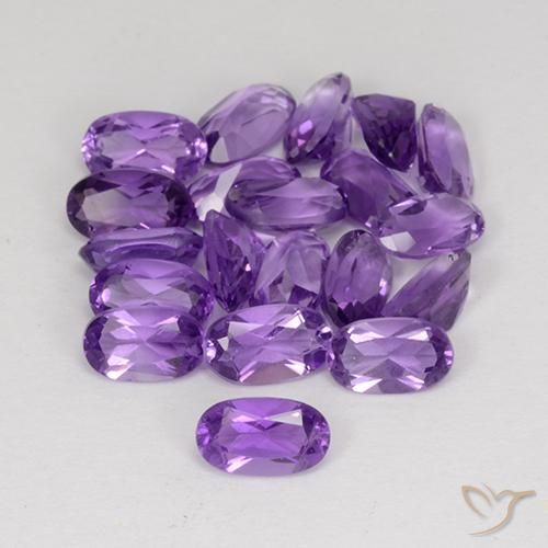 4.25ctw Natural Medium Violet Amethyst, Oval, VS