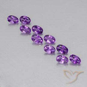 4.24ctw Natural Medium Purplish Violet Amethyst, Oval, VVS-VS