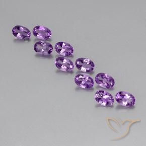 4.09ctw Natural Purplish Violet Amethyst, Oval, VVS-VS