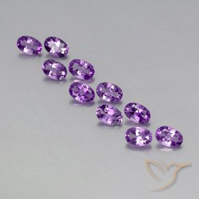 3.94ctw Natural Purplish Violet Amethyst, Oval, VVS-VS