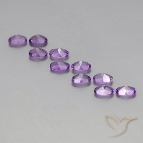 Amethyst Gemstones in 6 x 4 mm (calibrated) Size for Sale, Amethyst Stones in Purplish Violet Color