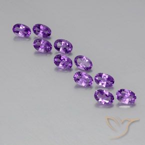 4.01ctw Natural Purplish Violet Amethyst, Oval, VVS-VS