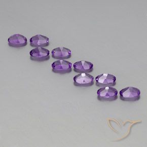 Amethyst Gemstones in 6 x 4 mm (calibrated) Size for Sale, Amethyst Stones in Purplish Violet Color
