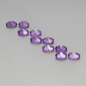 Amethyst Gemstones in 6 x 4 mm (calibrated) Size for Sale, Amethyst Stones in Deep Purplish Violet Color