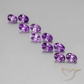 4.01ctw Natural Medium-Dark Purplish Violet Amethyst, Oval, VVS-VS