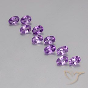 4.28ctw Natural Purplish Violet Amethyst, Oval, VVS-VS