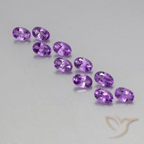 4.15ctw Natural Purplish Violet Amethyst, Oval, VVS-VS