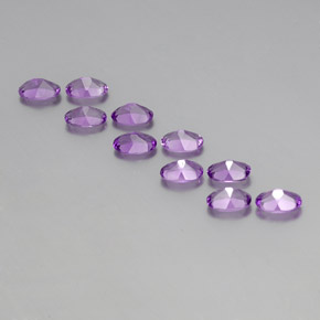 Amethyst Gemstones in 6 x 4 mm (calibrated) Size for Sale, Amethyst Stones in Deep Purplish Violet Color