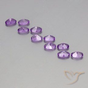 Amethyst Gemstones in 6 x 4 mm (calibrated) Size for Sale, Amethyst Stones in Purplish Violet Color