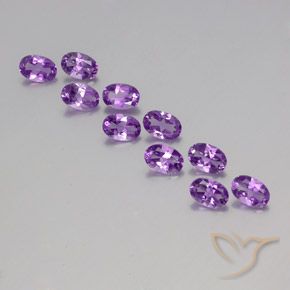 4.03ctw Natural Purplish Violet Amethyst, Oval, VVS-VS
