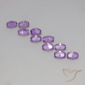 Amethyst Gemstones in 6 x 4 mm (calibrated) Size for Sale, Amethyst Stones in Purplish Violet Color