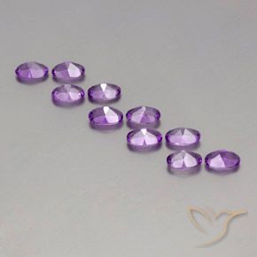 Amethyst Gemstones in 6 x 4 mm (calibrated) Size for Sale, Amethyst Stones in Purplish Violet Color