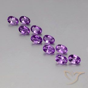 4.11ctw Natural Medium-Dark Purplish Violet Amethyst, Oval, VVS-VS
