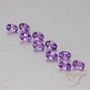 4.08ctw Natural Purplish Violet Amethyst, Oval, VVS-VS