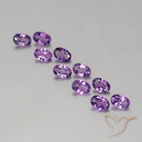 3.64ctw Natural Pinkish Violet Amethyst, Oval, VVS-VS