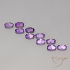 Amethyst Gemstones in 6 x 4 mm (calibrated) Size for Sale, Amethyst Stones in Pinkish Violet Color