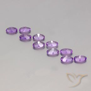 Amethyst Gemstones in 6 x 4 mm (calibrated) Size for Sale, Amethyst Stones in Purplish Violet Color