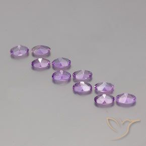 Amethyst Gemstones in 6 x 4 mm (calibrated) Size for Sale, Amethyst Stones in Medium Pinkish Violet Color