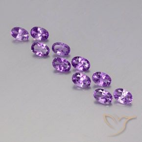 3.97ctw Natural Purplish Violet Amethyst, Oval, VVS-VS