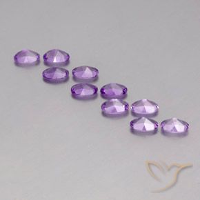 Amethyst Gemstones in 6 x 4 mm (calibrated) Size for Sale, Amethyst Stones in Purplish Violet Color