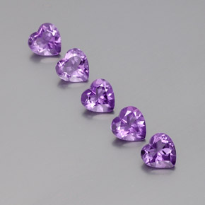 0.6ct Heart Facet Violet Amethyst for sale thumb image of 0.6ct Heart Facet Violet Amethyst (ID: 357961)