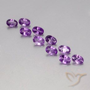 3.85ctw Natural Purplish Violet Amethyst, Oval, VVS-VS