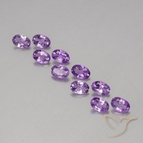 3.85ctw Natural Purplish Violet Amethyst, Oval, VVS-VS