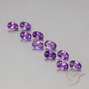 4.10ctw Natural Purplish Violet Amethyst, Oval, VVS-VS