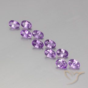 3.99ctw Natural Deep Purplish Violet Amethyst, Oval, VVS-VS