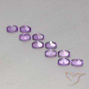Amethyst Gemstones in 6 x 4 mm (calibrated) Size for Sale, Amethyst Stones in Deep Purplish Violet Color