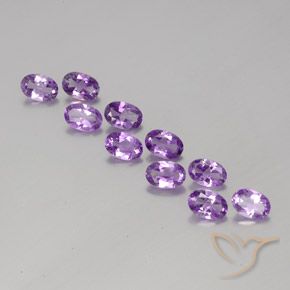 3.75ctw Natural Medium Purplish Violet Amethyst, Oval, VVS-VS