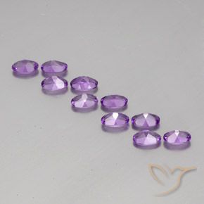 Amethyst Gemstones in 6 x 4 mm (calibrated) Size for Sale, Amethyst Stones in Purplish Violet Color