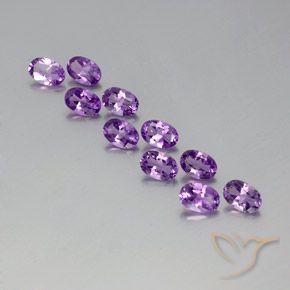 3.81ctw Natural Deep Purplish Violet Amethyst, Oval, VVS-VS
