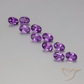 4.10ctw Natural Purplish Violet Amethyst, Oval, VVS-VS